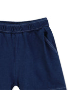 Shorts elasticizzati per neonato Kenzo Kids blu con applicazione logo - Rubino Kids