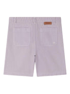 Shorts Eureka per bambina Bonpoint viola con tasche applicate - Rubino Kids