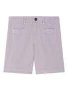 Shorts Eureka per bambina Bonpoint viola con tasche applicate - Rubino Kids