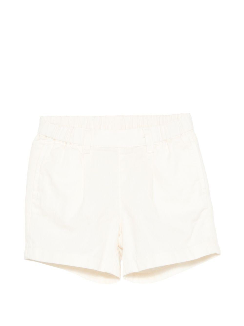 Shorts Leonard per neonato Bonpoint bianchi con vita elasticizzata - Rubino Kids