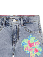 Shorts per bambina Billieblush azzurro con paillettes - Rubino Kids