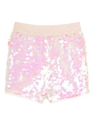 Shorts per bambina Billieblush rosa con decorazione a paillettes - Rubino Kids