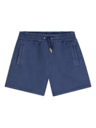 Shorts per bambina Chloé Kids blu con coulisse - Rubino Kids