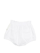 Shorts per bambina Douuod Kids bianchi con elastico in vita - Rubino Kids