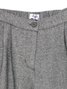 Shorts per bambina Il Gufo grigi con tasche laterali a filetto - Rubino Kids