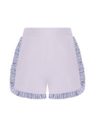 Shorts per bambina Monnalisa bianchi con ruches - Rubino Kids