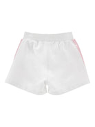 Shorts per bambina Monnalisa bianco con stampa a fiori - Rubino Kids