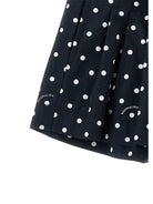 Shorts per bambina Monnalisa blu con motivo a pois - Rubino Kids