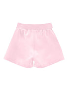 Shorts per bambina Monnalisa rosa con stampa a fiori - Rubino Kids