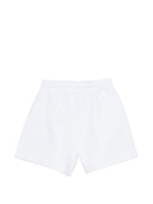 Shorts per bambina Moschino Kids bianchi con coulisse - Rubino Kids