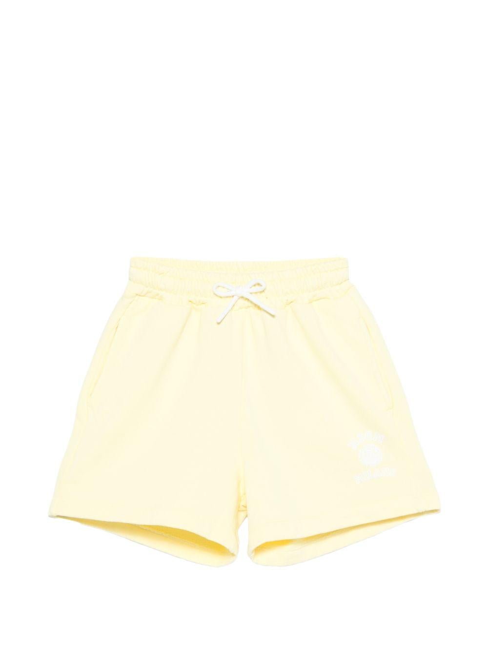 Shorts per bambina MSGM Kids giallo con coulisse - Rubino Kids