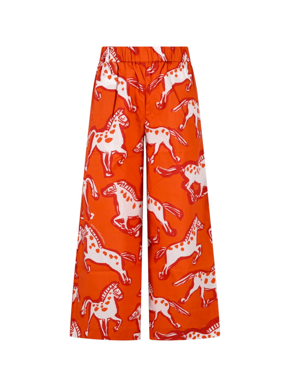 Shorts per bambina Stella McCartney Kids bianca con stampa floreale sul retro - Rubino Kids