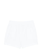 Shorts per bambini Moschino Kids bianchi con stampa Teddy Bear - Rubino Kids