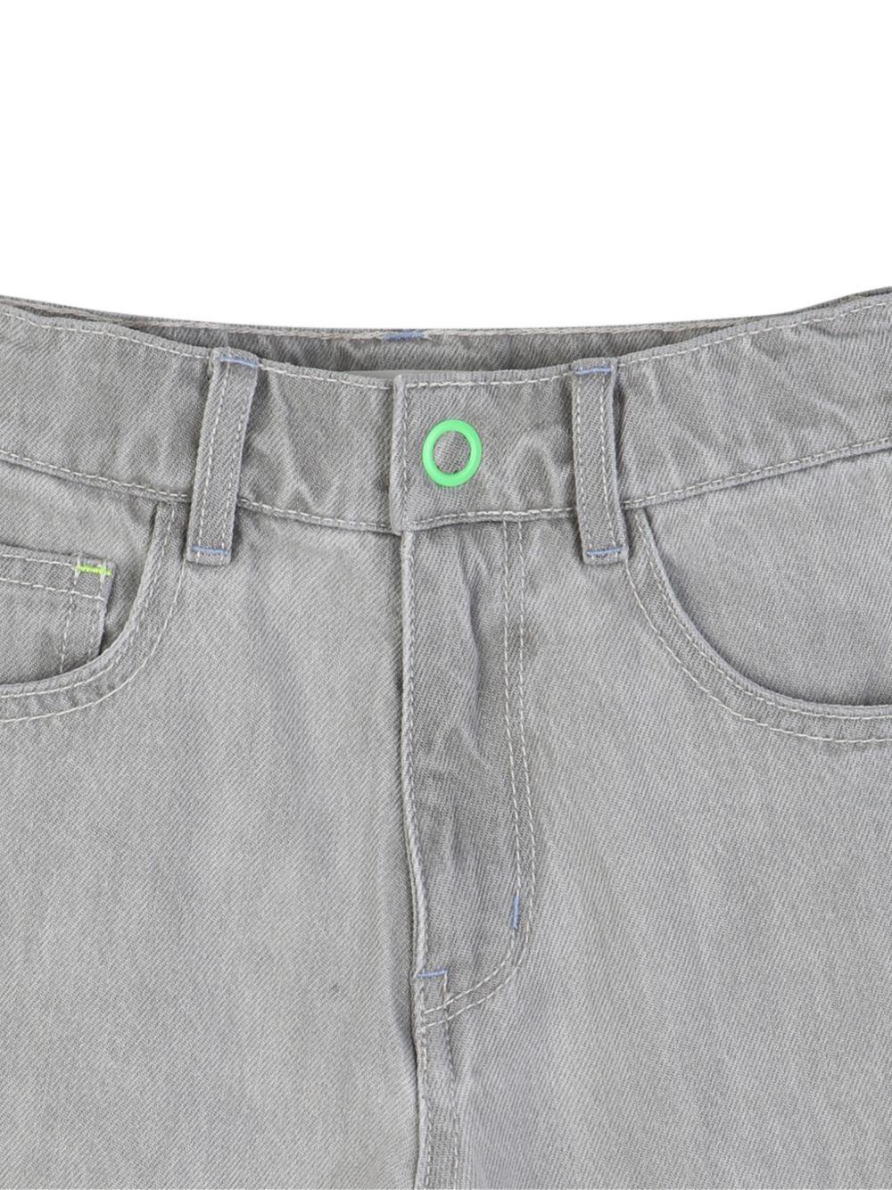 Shorts per bambino Billieblush grigi con applicazione toppa "Stay cool" - Rubino Kids