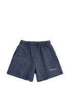 Shorts per bambino Bobo Choses blu con logo ricamato sul davanti - Rubino Kids