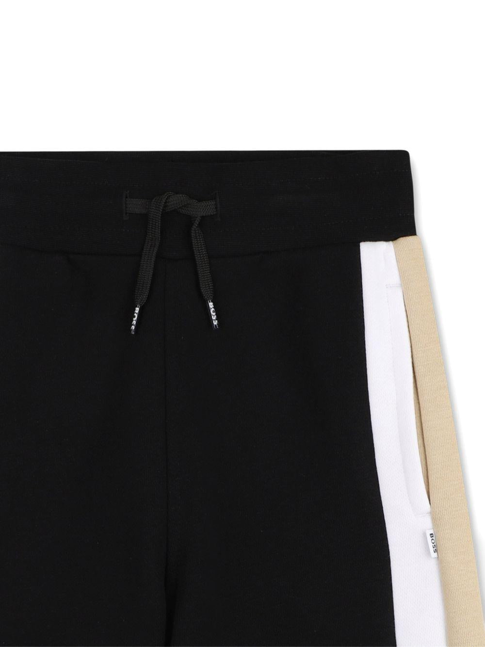 Shorts per bambino Boss Kids multicolore con dettaglio logo - Rubino Kids