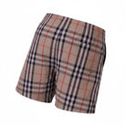 Shorts per bambino Burberry Kids beige con caratteristico motivo Vintage Check - Rubino Kids