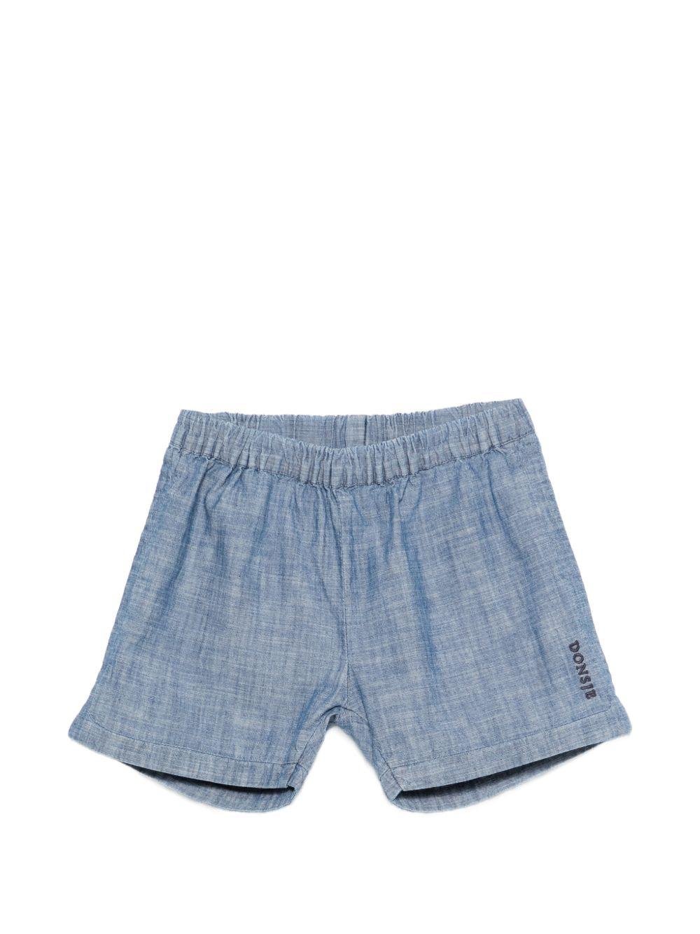 Shorts per bambino Donsje denim con vita elasticizzata - Rubino Kids