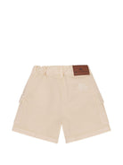 Shorts per bambino Etro Kids beige con tasche cargo - Rubino Kids