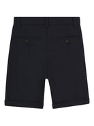 Shorts per bambino Givenchy Kids blu con pieghe - Rubino Kids