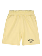 Shorts per bambino Givenchy Kids giallo con stampa logo - Rubino Kids