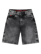 Shorts per bambino Hugo Kids grigio con effetto schiarito - Rubino Kids