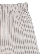 Shorts per bambino Il Gufo grigio con motivo a righe verticali - Rubino Kids