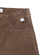 Shorts per bambino Il Gufo marrone in velluto a coste - Rubino Kids