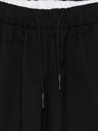 Shorts per bambino John Richmond Junior neri con tappa con logo sul retro - Rubino Kids