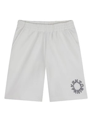 Kenzo Kids white shorts with logo print