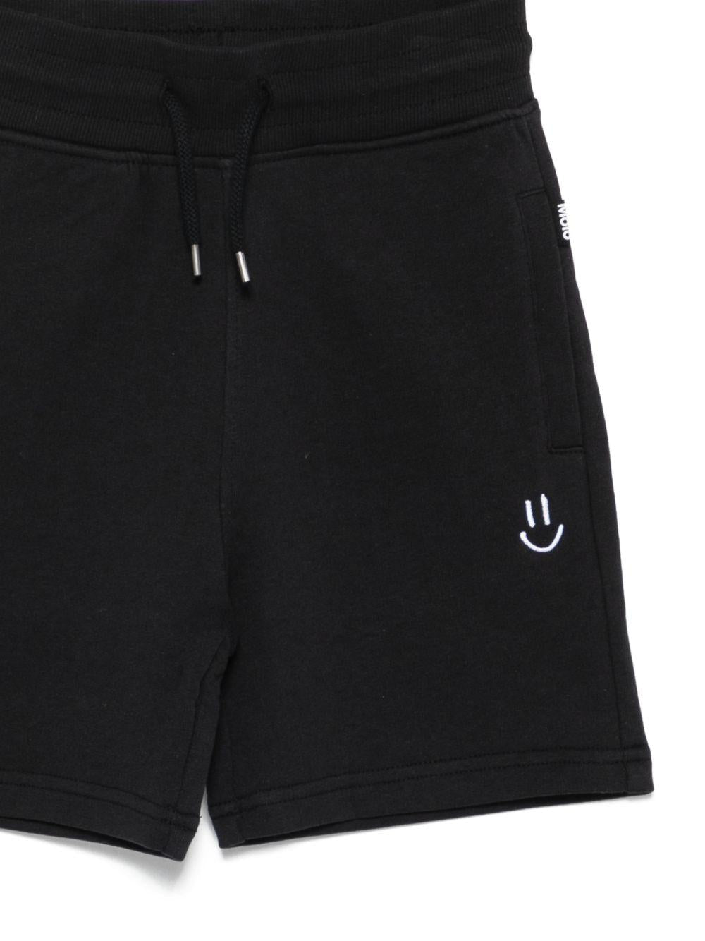 Shorts per bambino Molo neri con stampa smiley - Rubino Kids