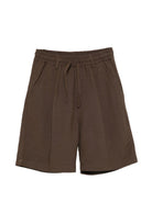 Shorts per bambino Paolo Pecora Kids marrone con coulisse - Rubino Kids