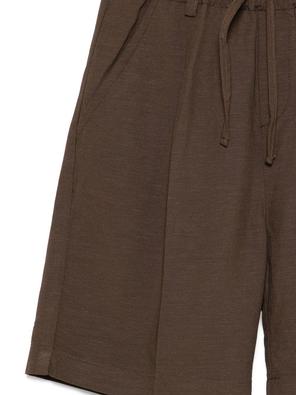 Shorts per bambino Paolo Pecora Kids marrone con coulisse - Rubino Kids