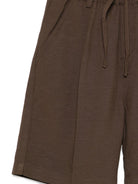 Shorts per bambino Paolo Pecora Kids marrone con coulisse - Rubino Kids