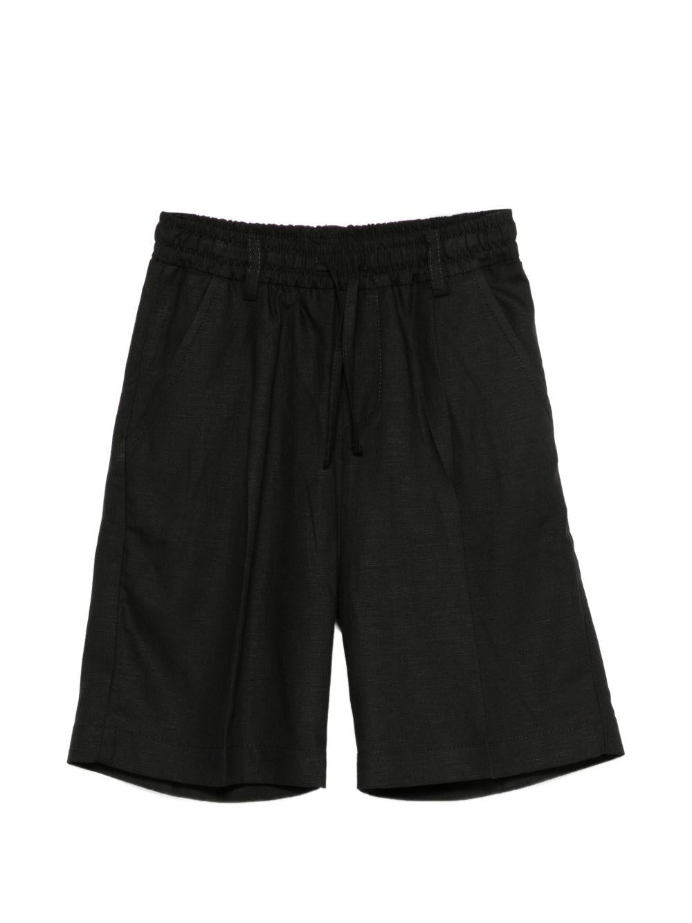Shorts per bambino Paolo Pecora Kids nero con coulisse - Rubino Kids