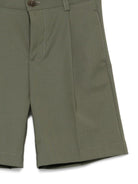 Shorts per bambino Paolo Pecora Kids verde con zip - Rubino Kids