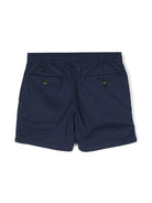 Shorts per bambino Polo Ralph Lauren Kids blu con caratteristico motivo Polo Pony - Rubino Kids