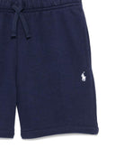 Shorts per bambino Polo Ralph Lauren Kids blu con motivo Polo Pony - Rubino Kids