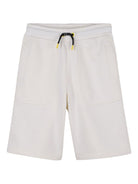Shorts per bambino The Marc Jacobs Kids bianchi con toppa con logo posteriore - Rubino Kids