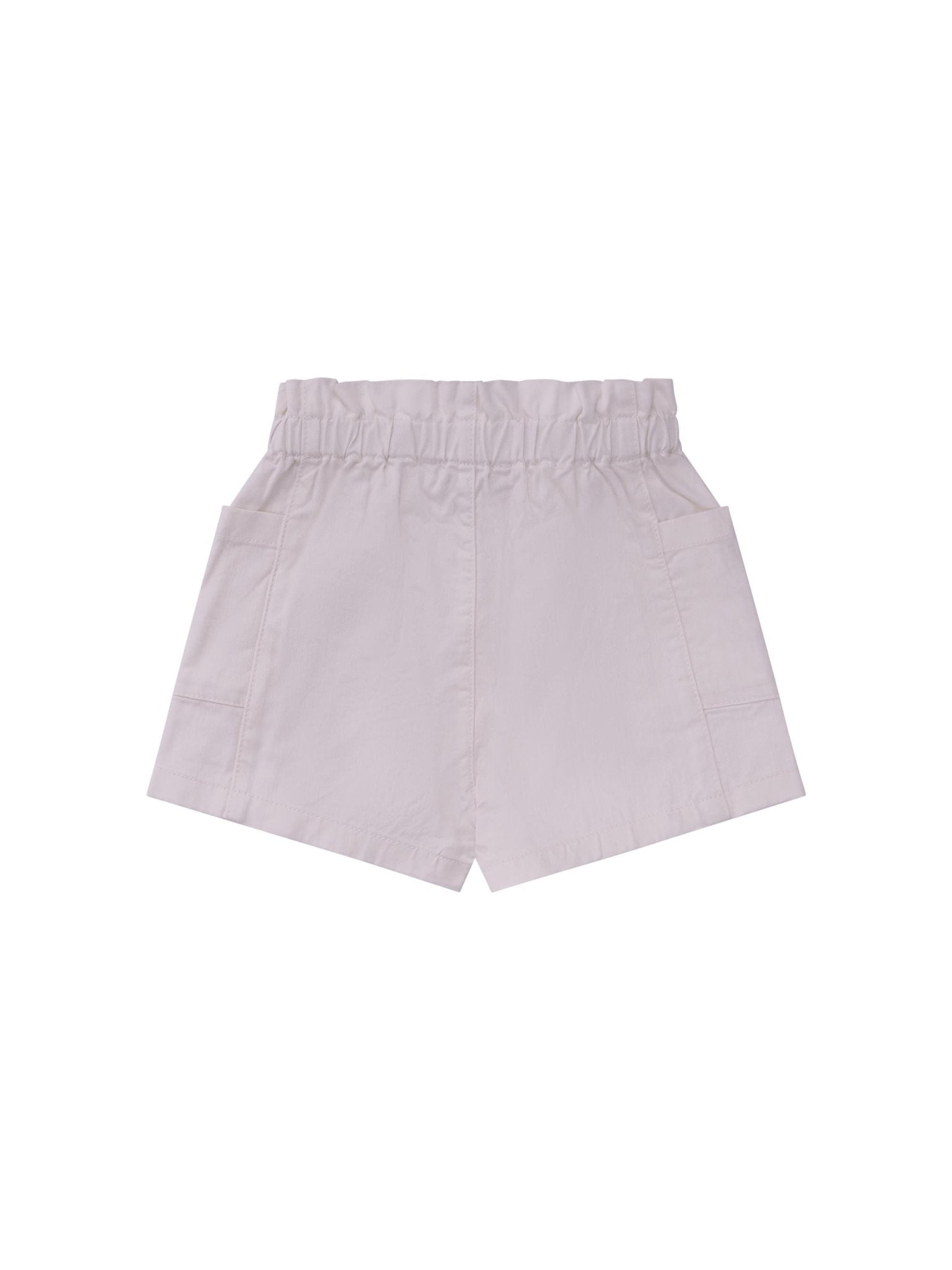 Shorts per neonata Bonpoint bianchi con dettaglio logo - Rubino Kids