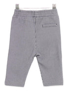 Shorts per neonata Donsje grigi con dettagli a righe - Rubino Kids