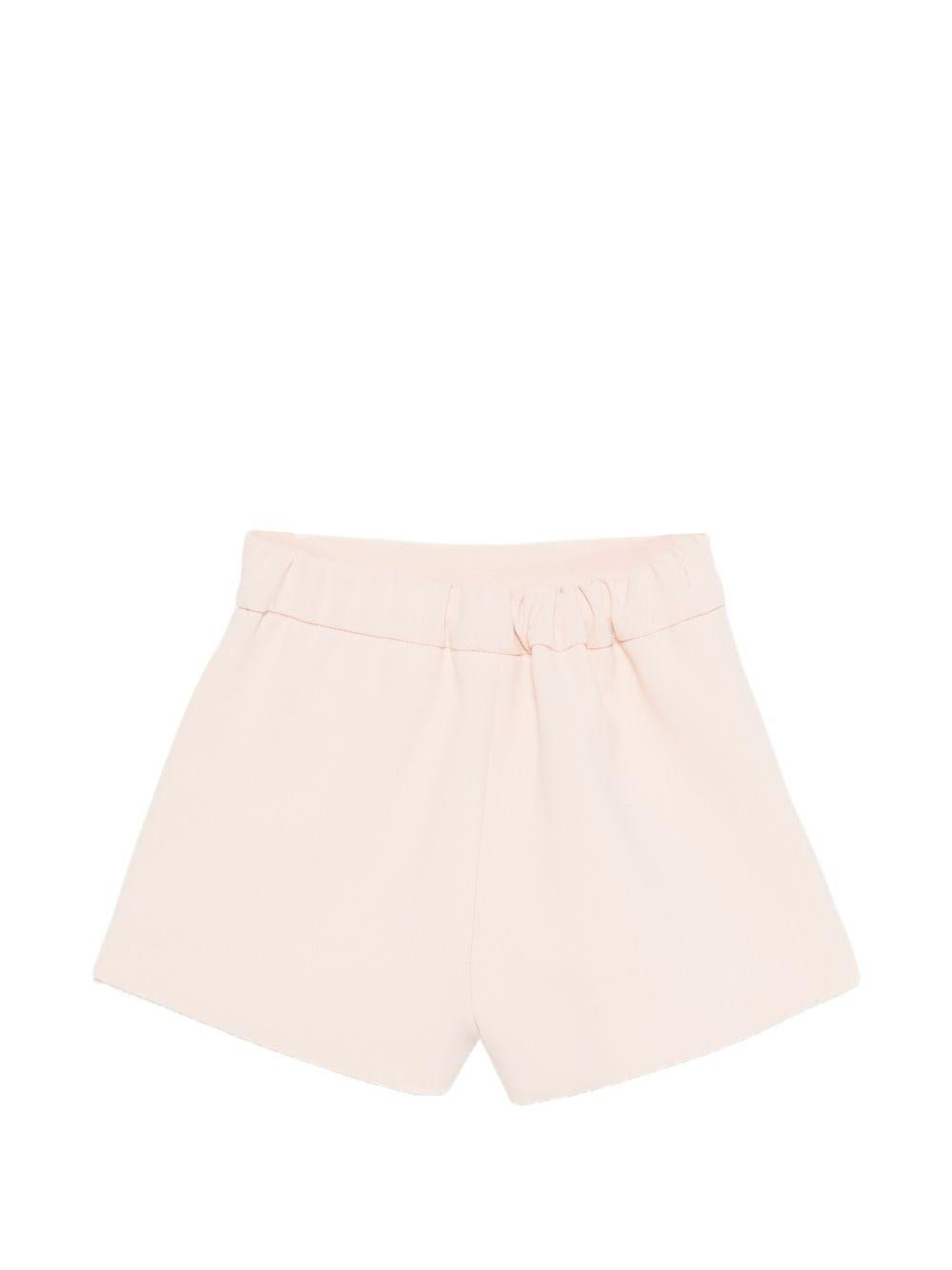 Shorts per neonata Elisabetta Franchi la Mia Bambina rosa chiaro con tasche ad aletta - Rubino Kids