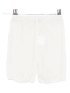 Shorts per neonata Jesurum Baby bianchi con elastico in vita - Rubino Kids