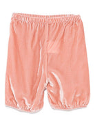 Shorts per neonata Jesurum Baby rosa con elastico in vita - Rubino Kids