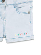 Shorts per neonata John Richmond Junior in denim azzurro - Rubino Kids