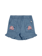 Shorts per neonata Stella McCartney Kids denim con stampa coccinelle - Rubino Kids
