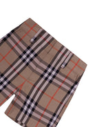 Shorts per neonati Burberry Kids beige con caratteristico motivo Vintage Check all - over - Rubino Kids