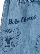 Shorts per neonato Bobo Choses denim con stampa grafica all - over - Rubino Kids