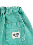 Shorts per neonato Bobo Choses verdi con vita elasticizzata - Rubino Kids