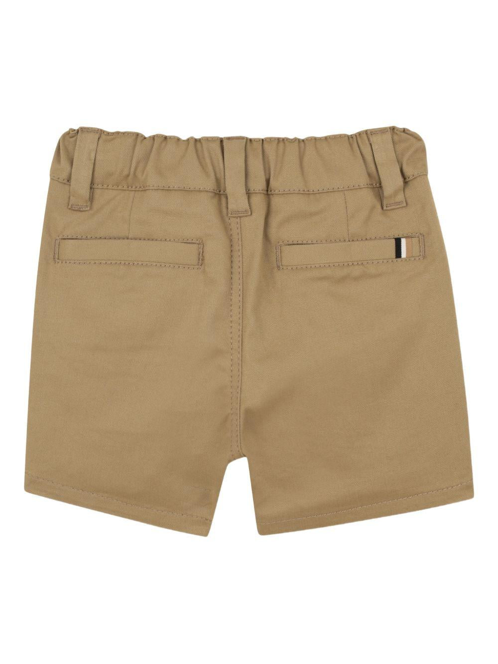 Shorts per neonato Boss Kids beige con bottoni - Rubino Kids